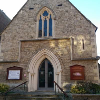 front of church