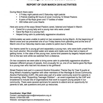 WGSP 03 2018 Report