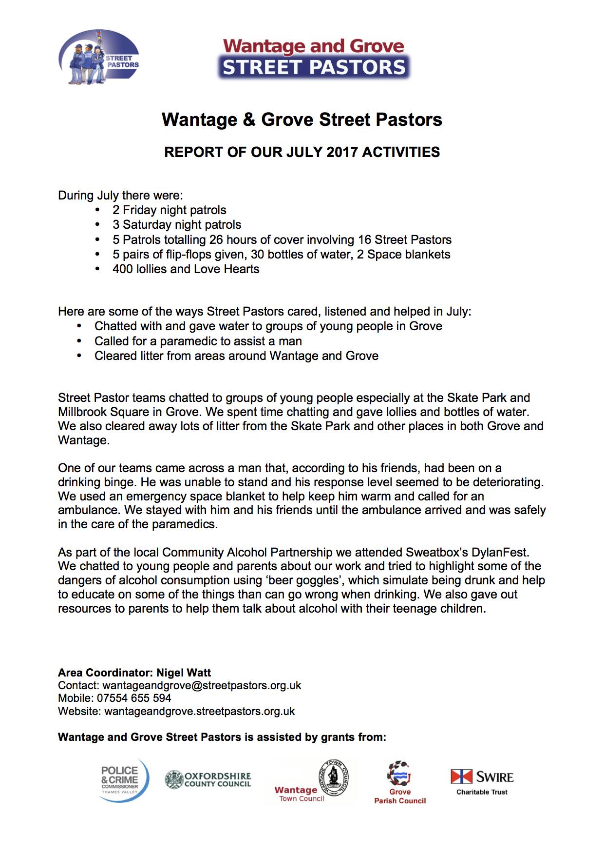 WGSP 07 2017 Report