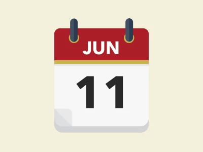 Calendar icon showing 11th June