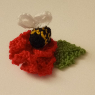 Flower with bee (Carolyn)