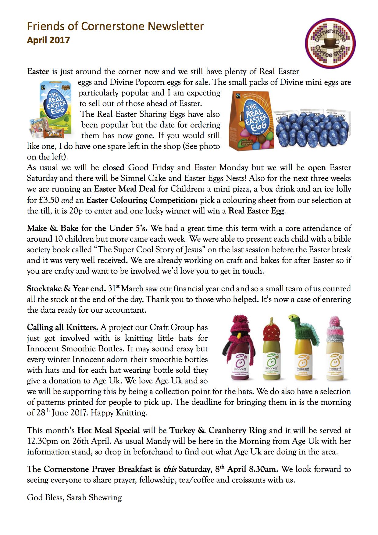Friends Newsletter April 2017