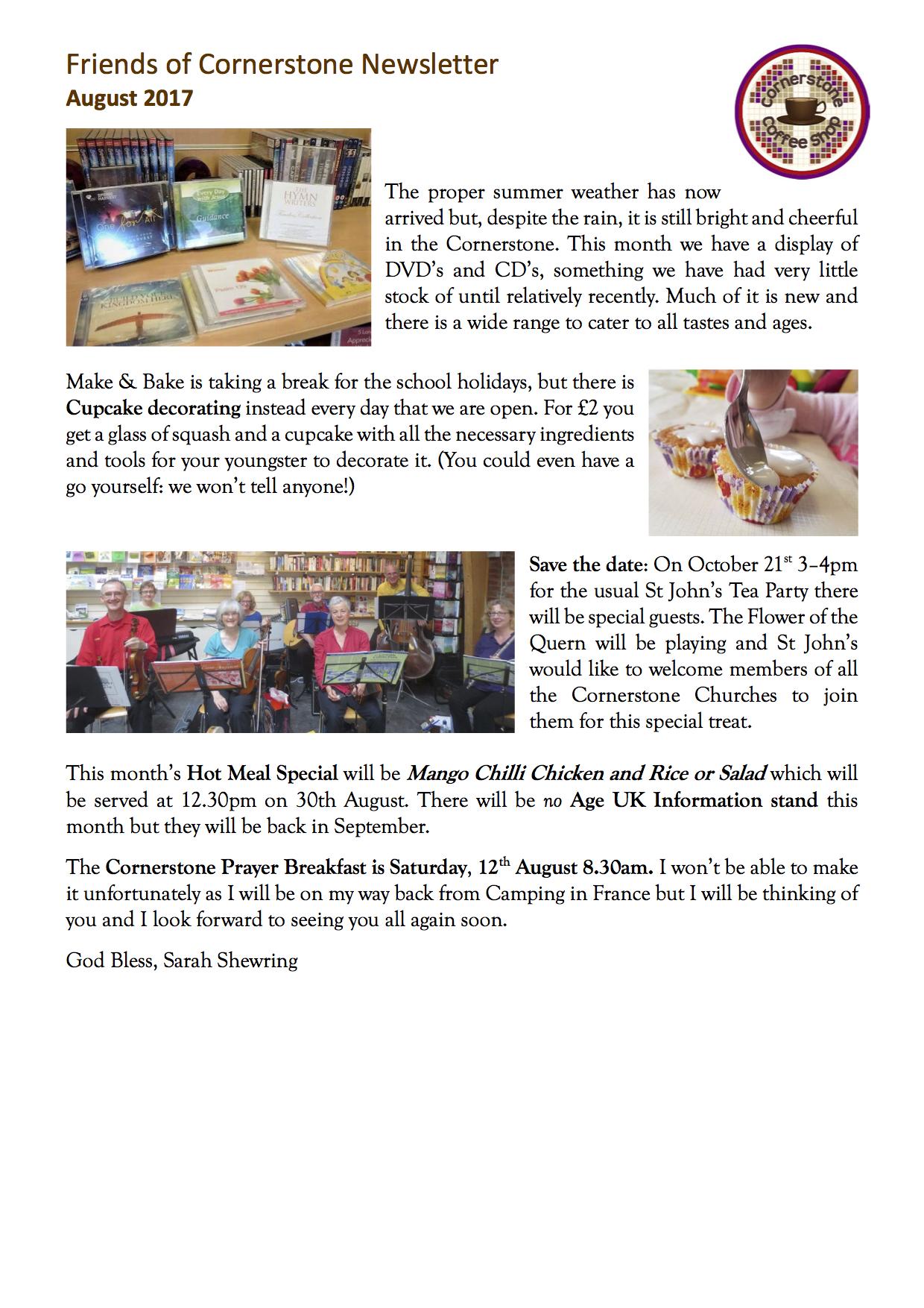 Friends Newsletter August 17