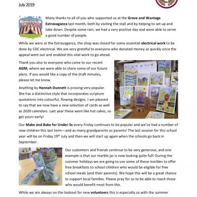 Friends Newsletter July 2019