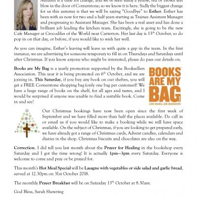 Friends Newsletter October 2018