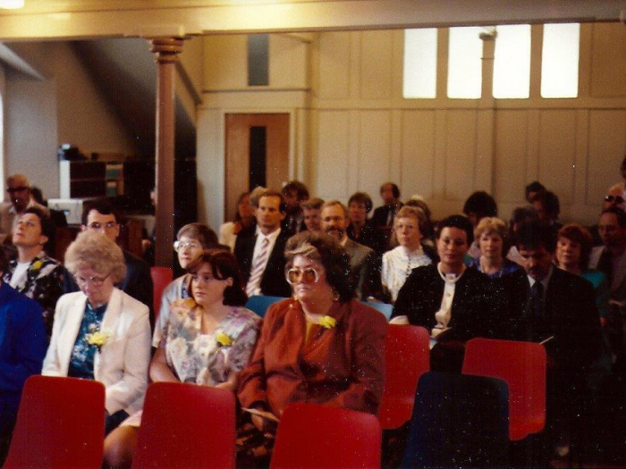 Image: 1992 Tillotson wedding congregation