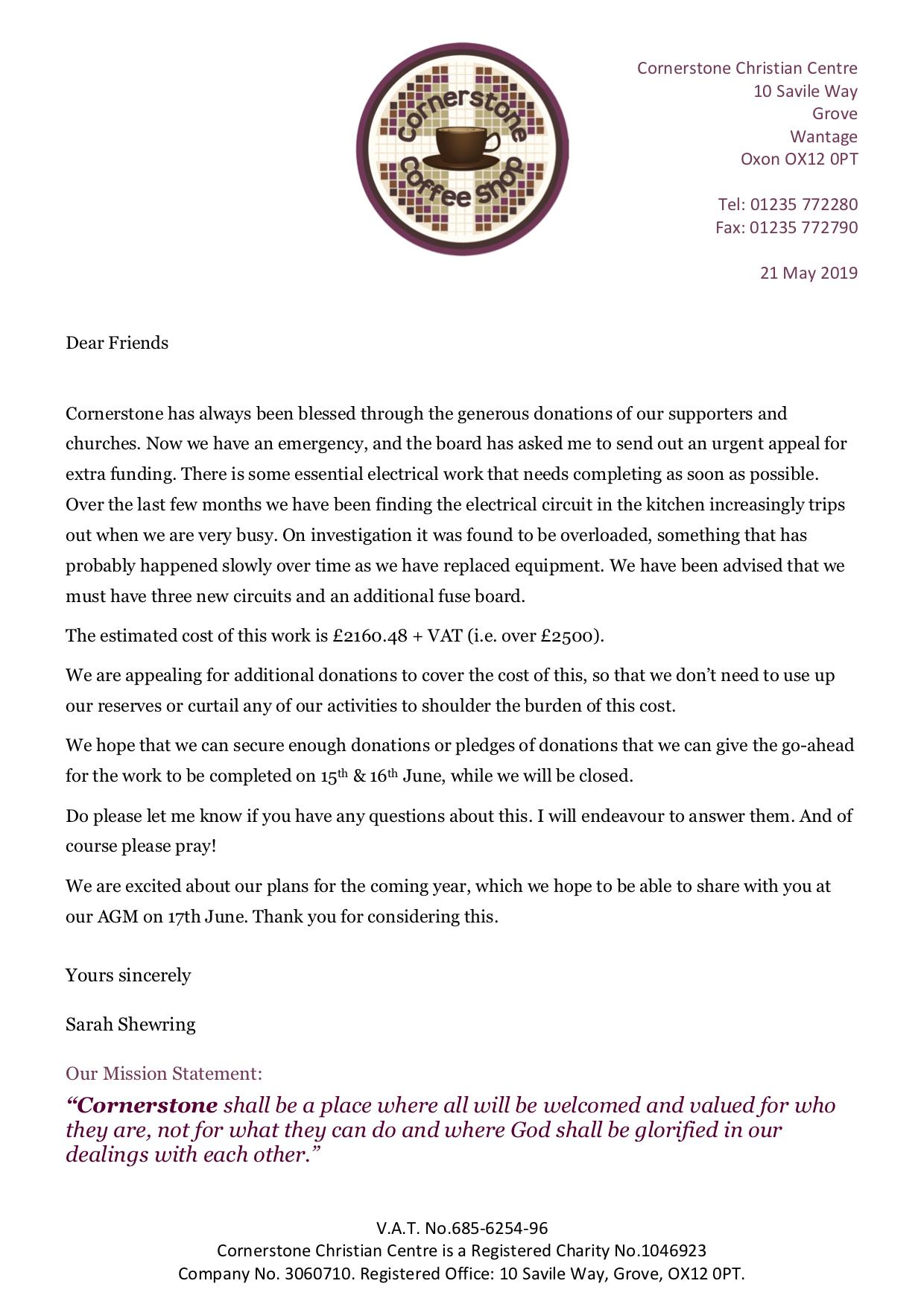 Urgent Appeal 2019