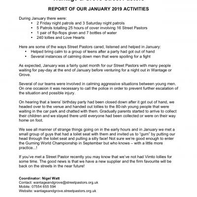 WGSP 01 2019 Report