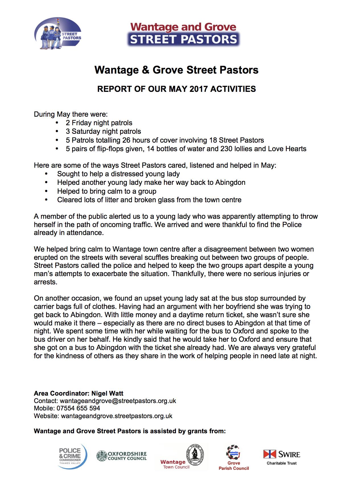WGSP 05 2017 Report