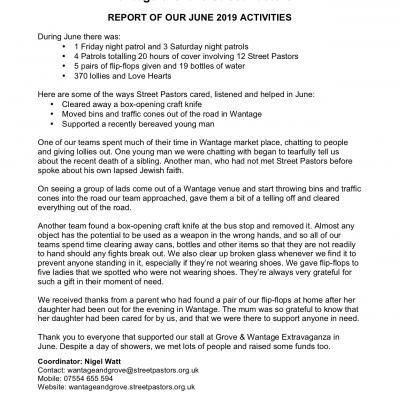 WGSP 06 2019 Report