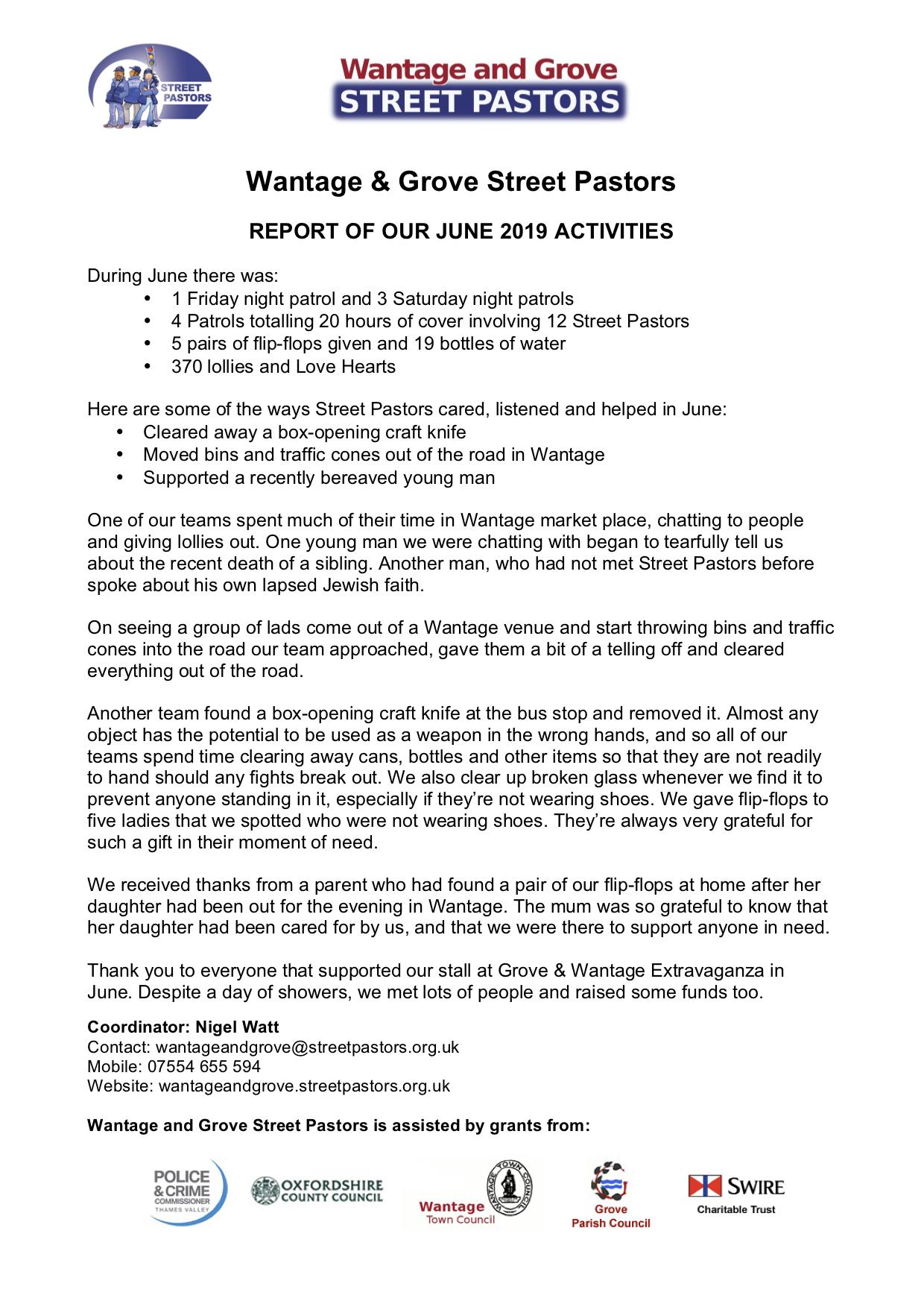 WGSP 06 2019 Report