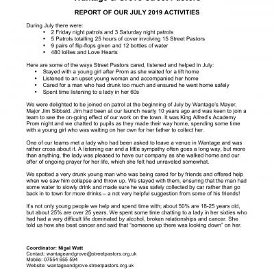 WGSP 07 2019 Report