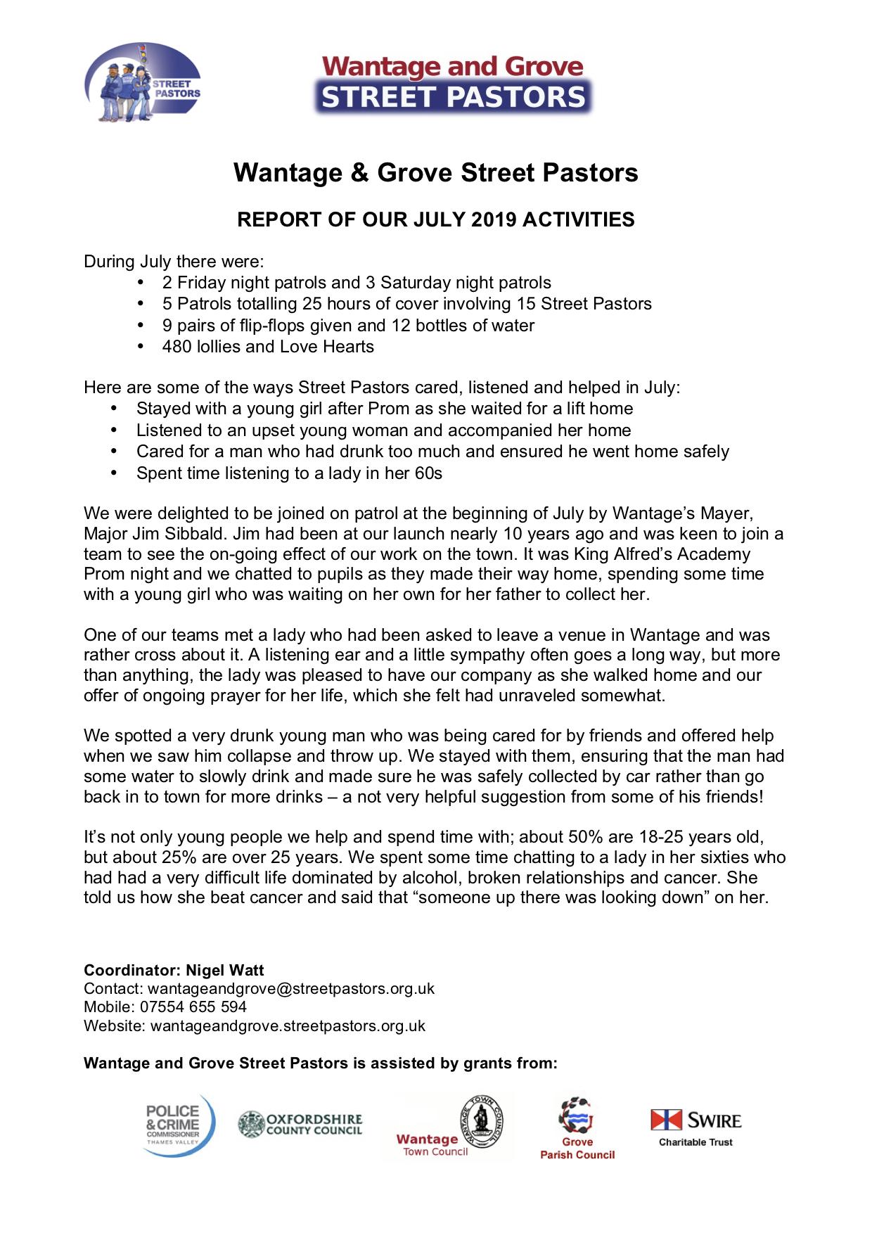WGSP 07 2019 Report