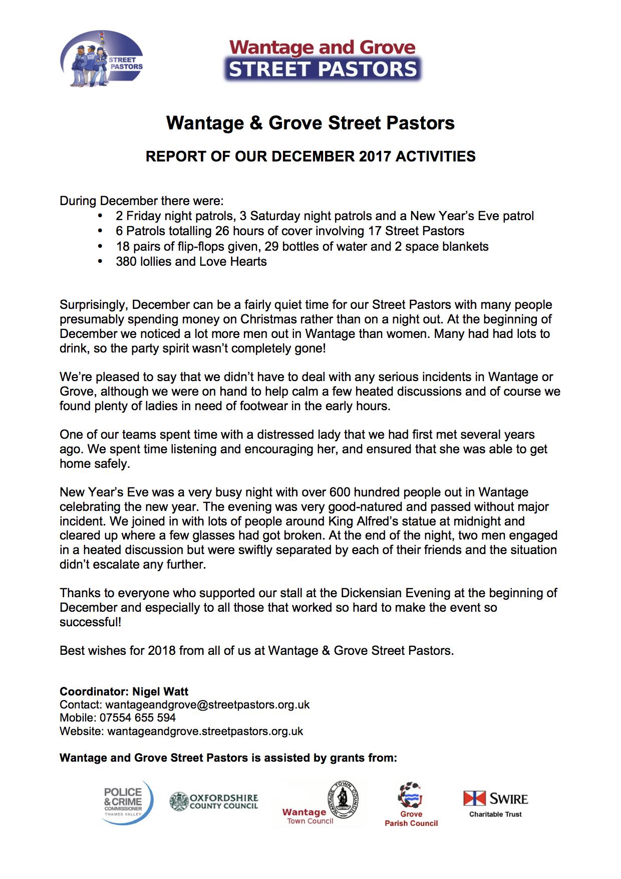 WGSP 12 2017 Report