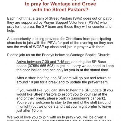 WGSP Open Prayer Sessions